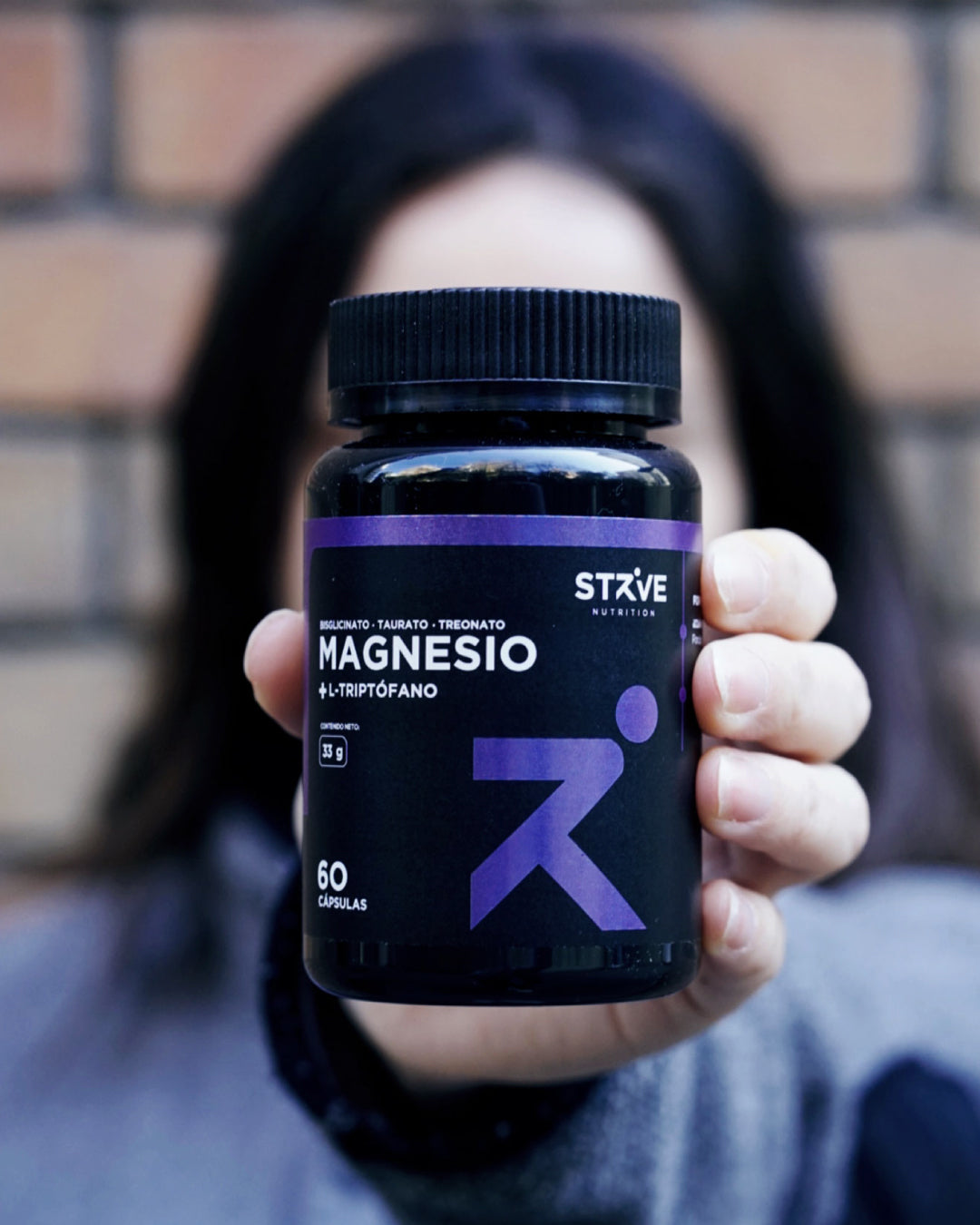 Magnesio +L-Triptófano 60 Capsulas (Strive Nutrition)