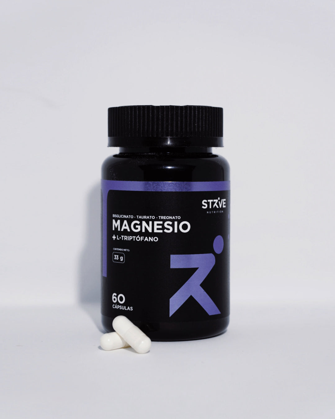 Magnesio +L-Triptófano 60 Capsulas (Strive Nutrition)