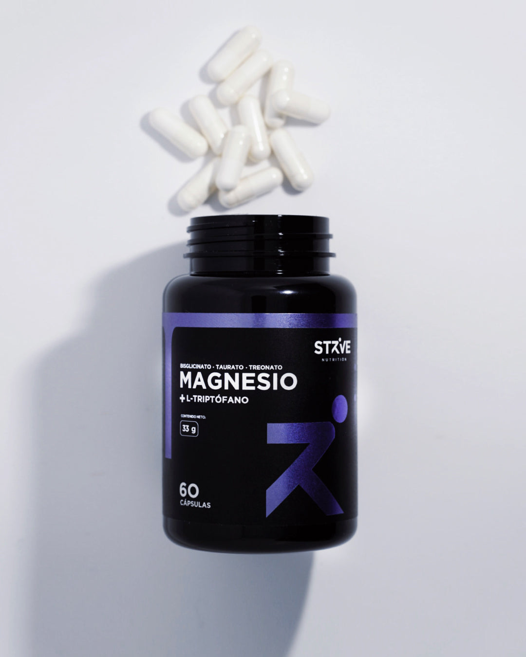 Magnesio +L-Triptófano 60 Capsulas (Strive Nutrition)