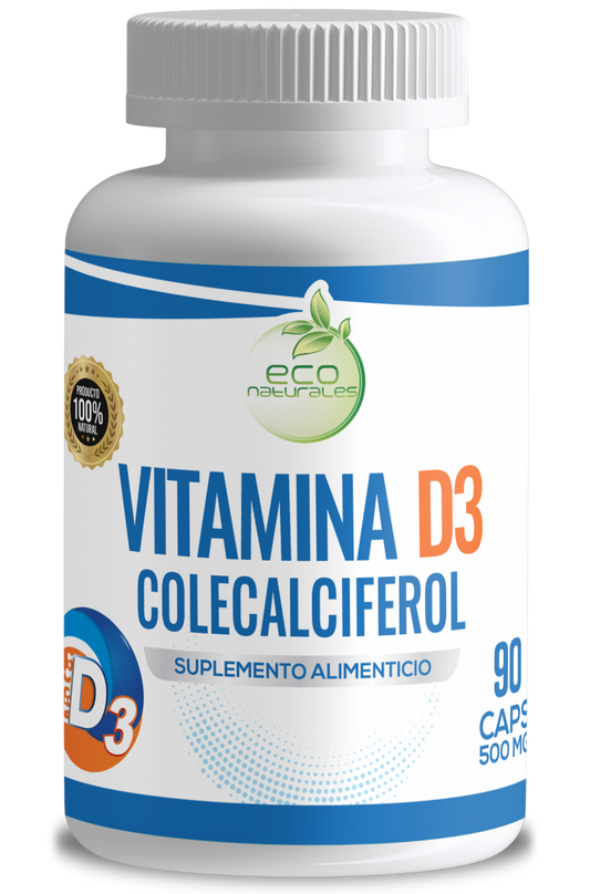 Vitamina D3 (Colecalciferol) 90 Cápsulas