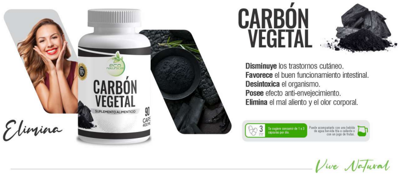 Carbón Vegetal 90 caps