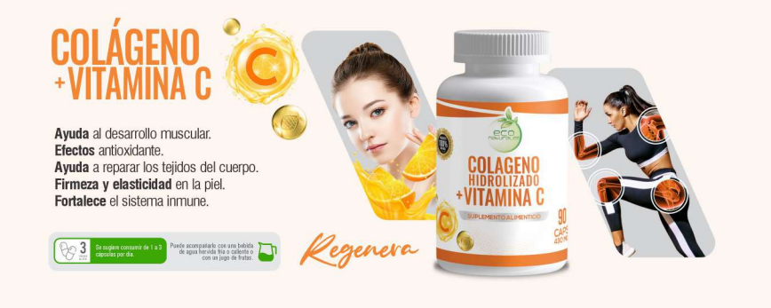 Colageno + Vitamina C Caps 90